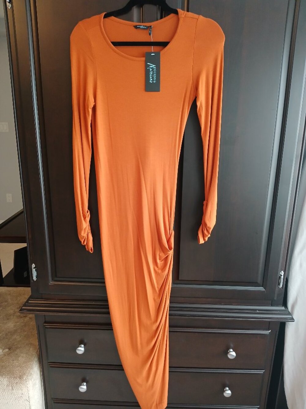 Guess by Marciano Size S Rusty Orange Dress